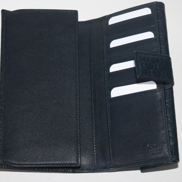 Gucci GG MICROGUCCISSIMA Wallet in Blue - Picture 4 of 8